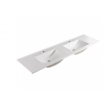 Vanessa 1800 Poly Marble Basin-Top Double Bowl